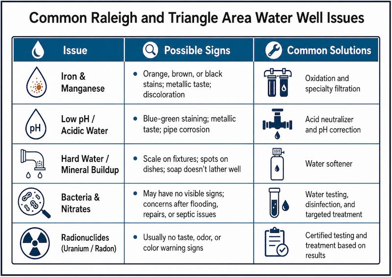water well treatment raleigh nc