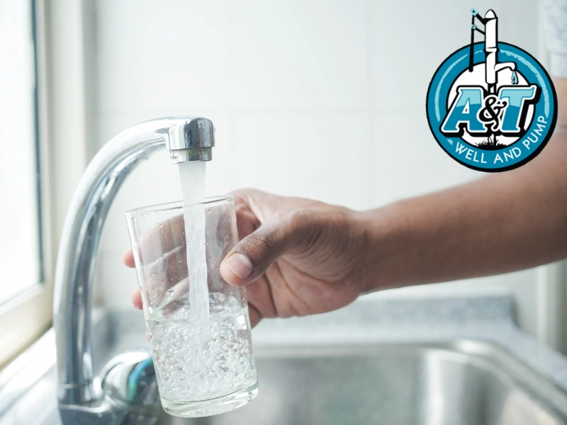 Glass being filled with water from sink